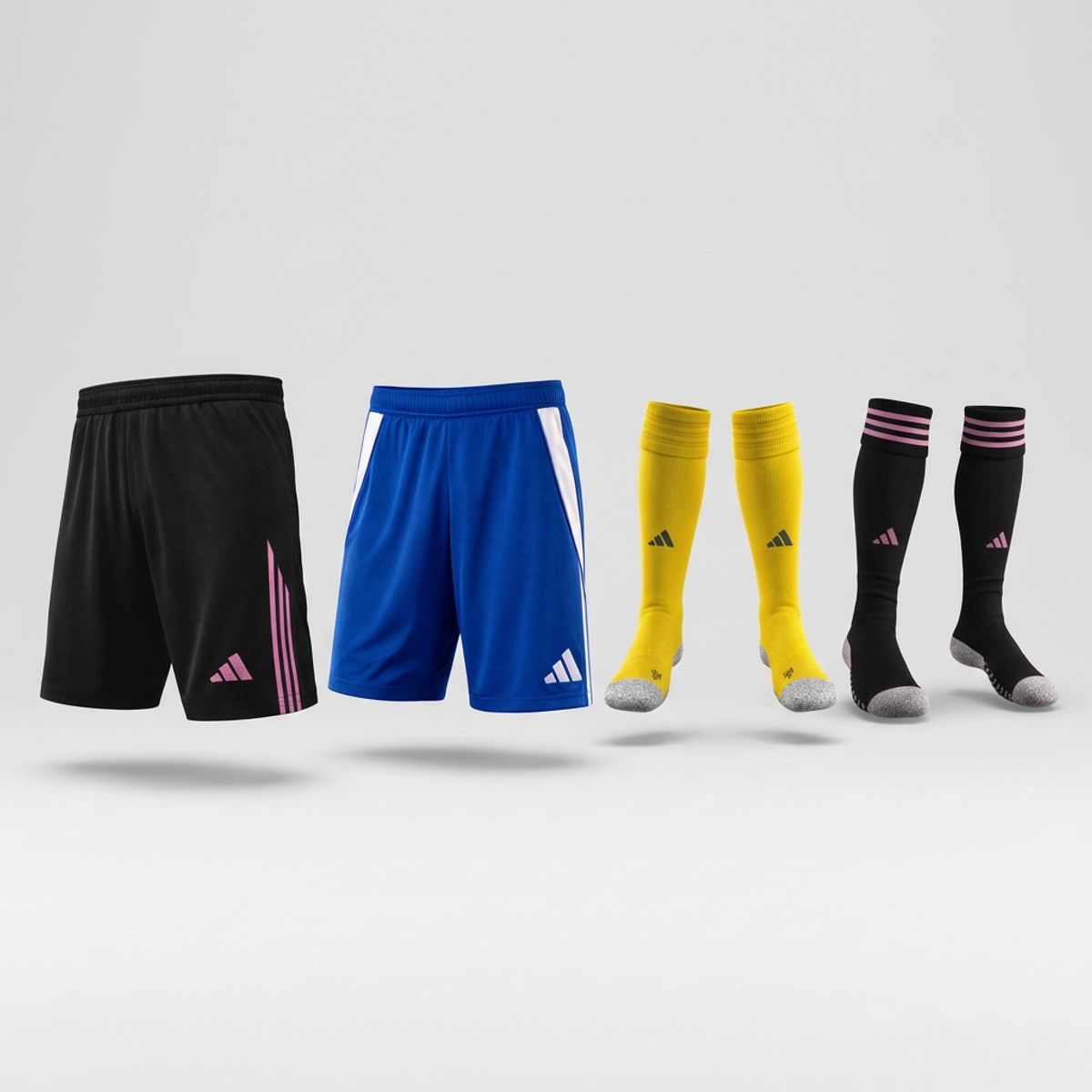 FCTR Apparel Pick 'Em bundle with black and royal shorts and yellow and black socks