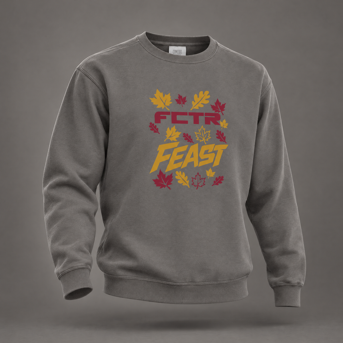 FCTR Feast | Adult Falling Leaves Stack Crewneck Sweatshirt
