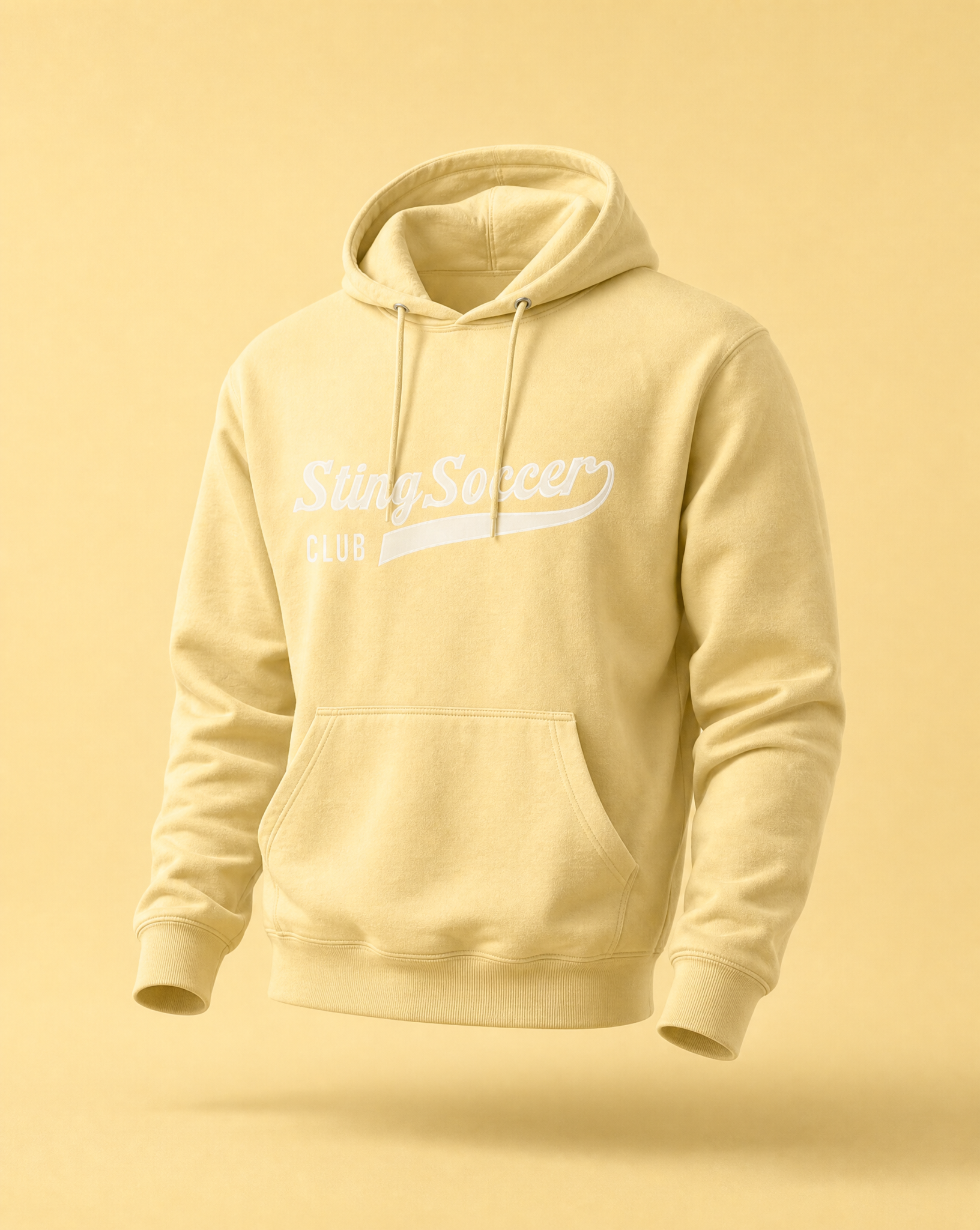 Sting Retro Collection | Varsity Midweight Hoodie | Pigment Yellow