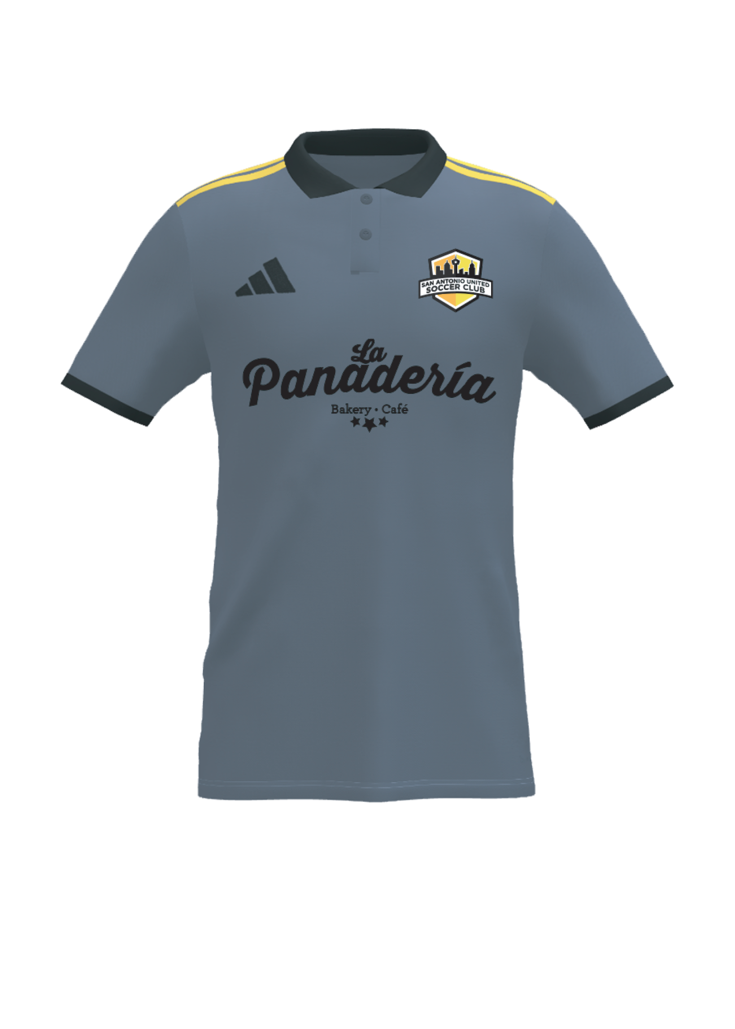 SA United miEntrada Travel Polo - Dark Grey