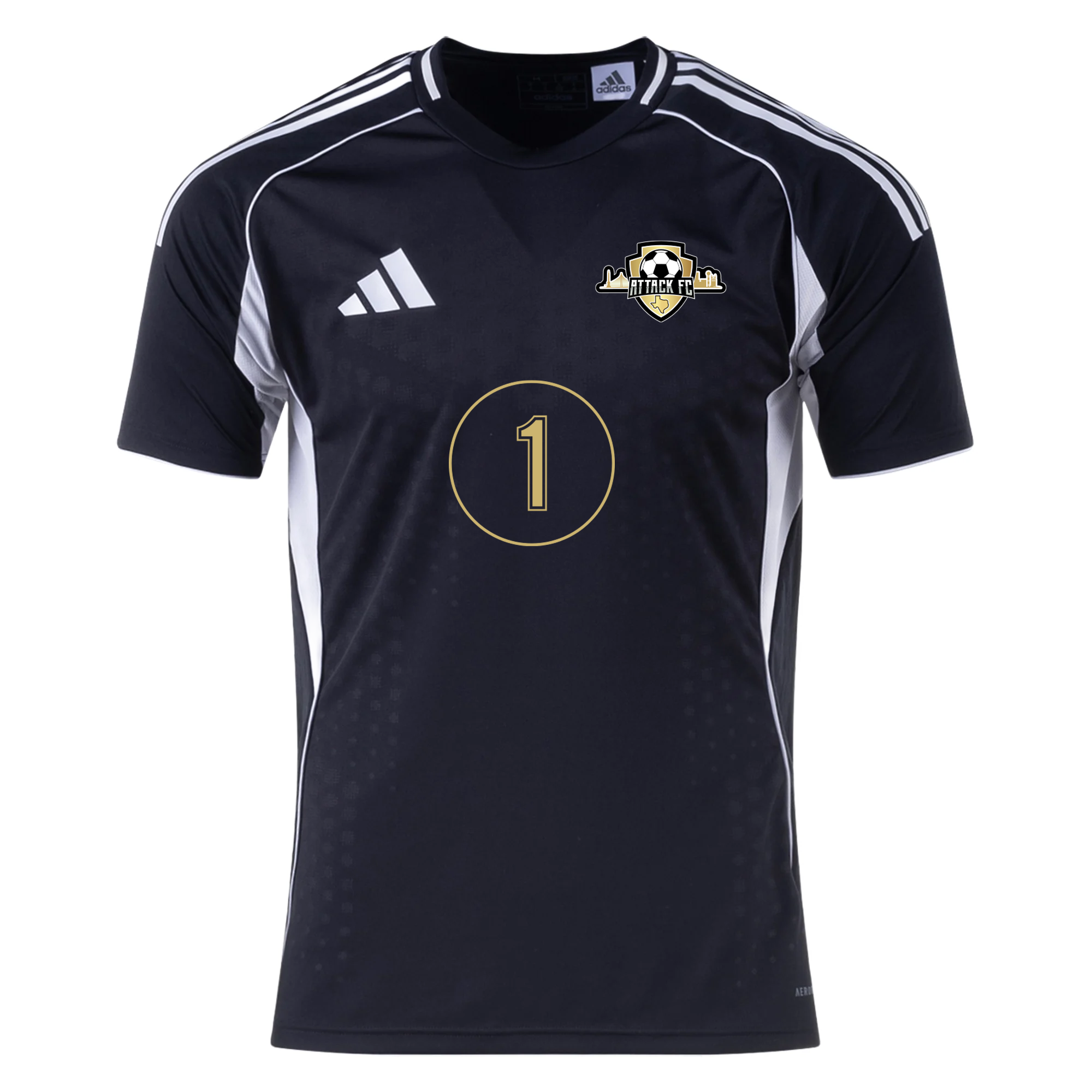 Attack FC adidas Tiro 25 Competition Jersey - Black