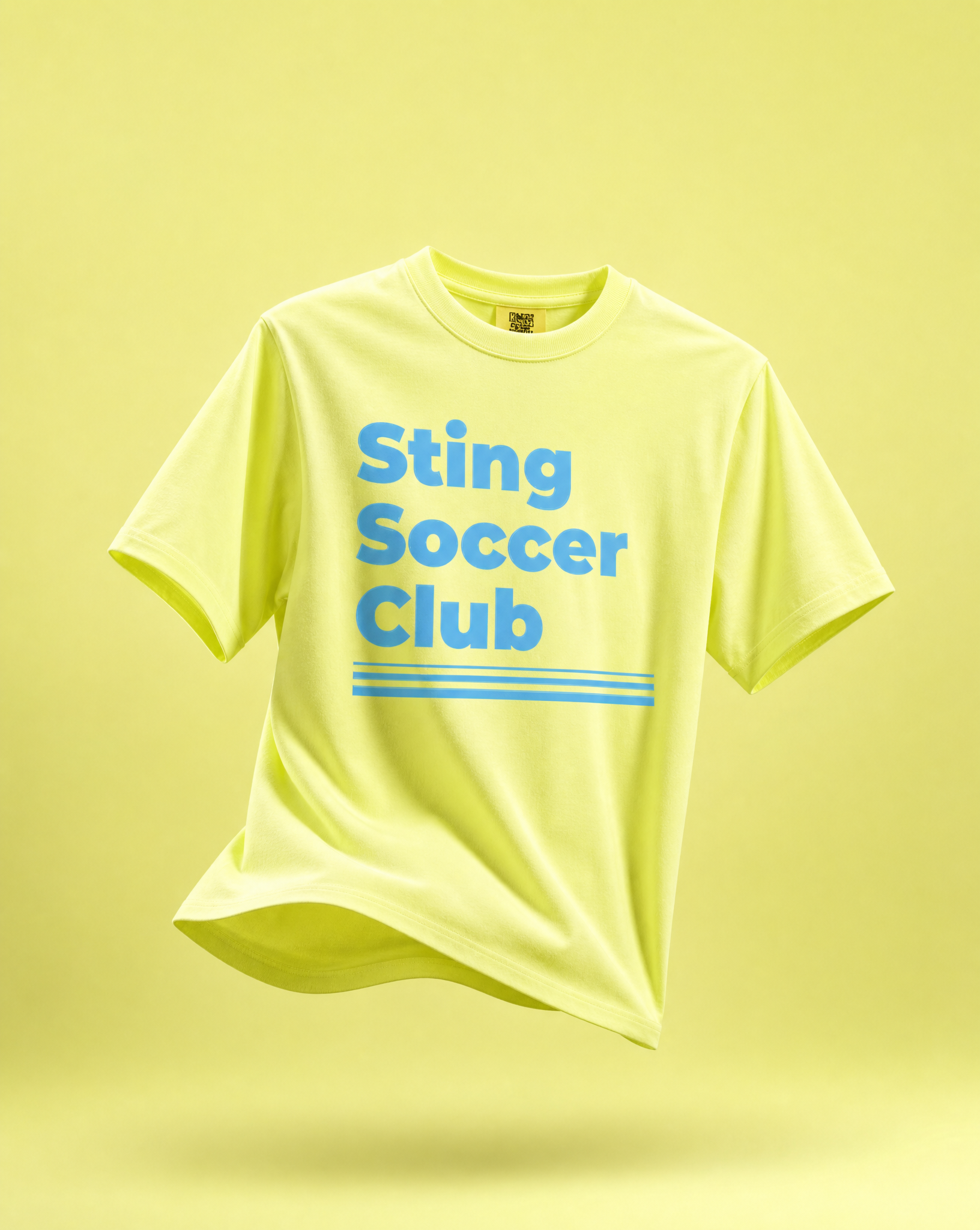 Sting Retro Collection | CC Women's Boxy Tee | Neon Lemon