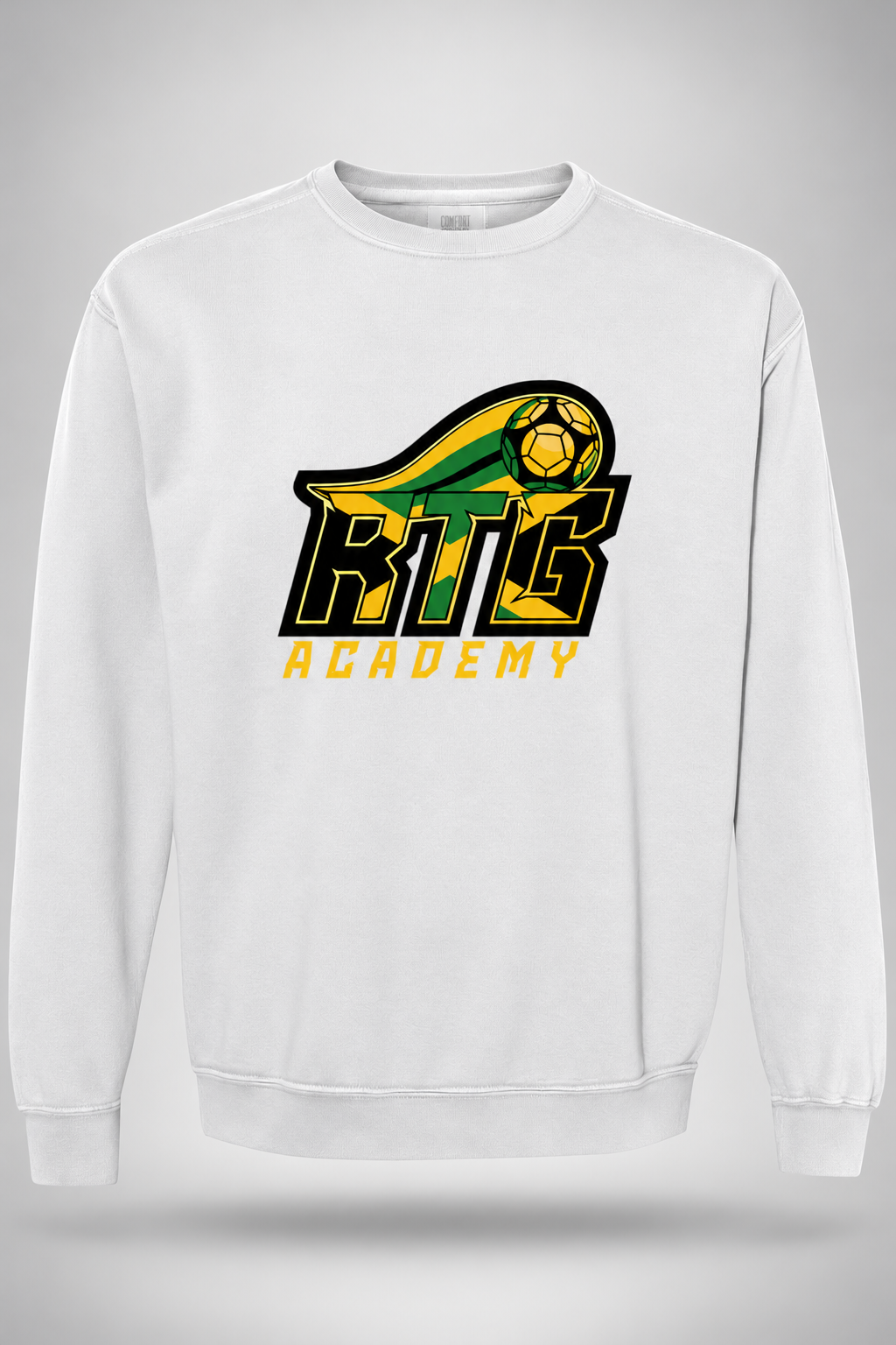 RTG Core | Unisex Crewneck Sweatshirt – White, front view