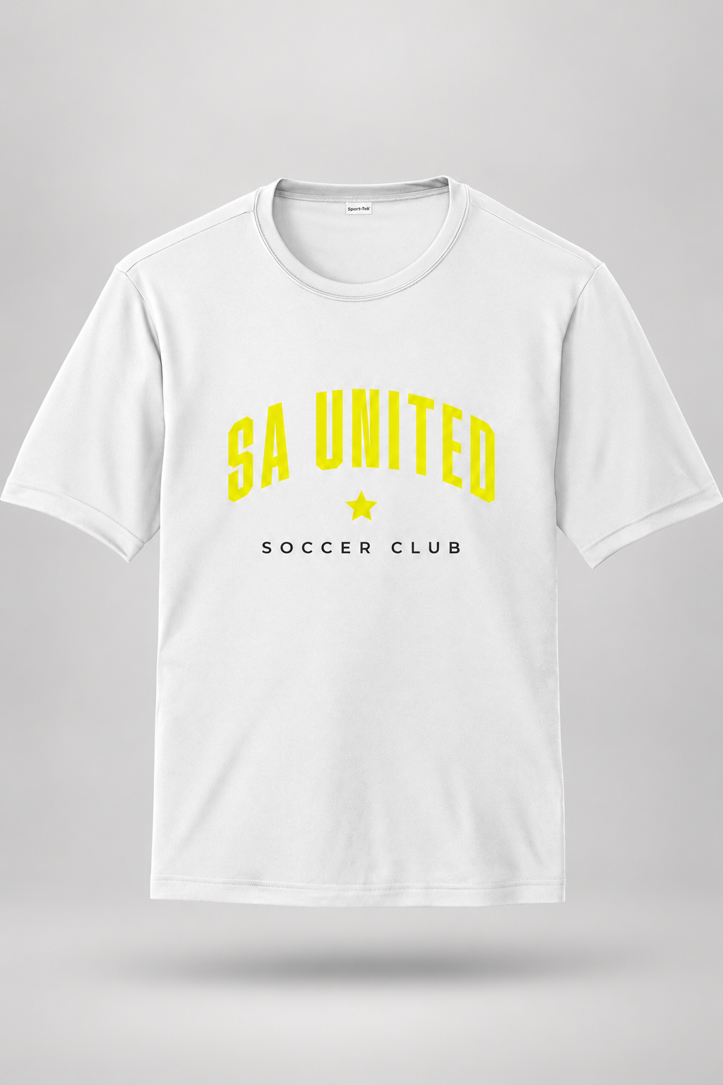 SAU Core | Logo Competitor Tee – White, front view